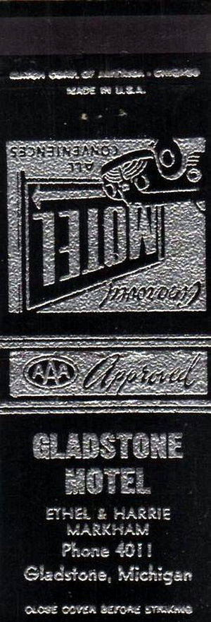 Gladstone Motel - Matchbook (newer photo)